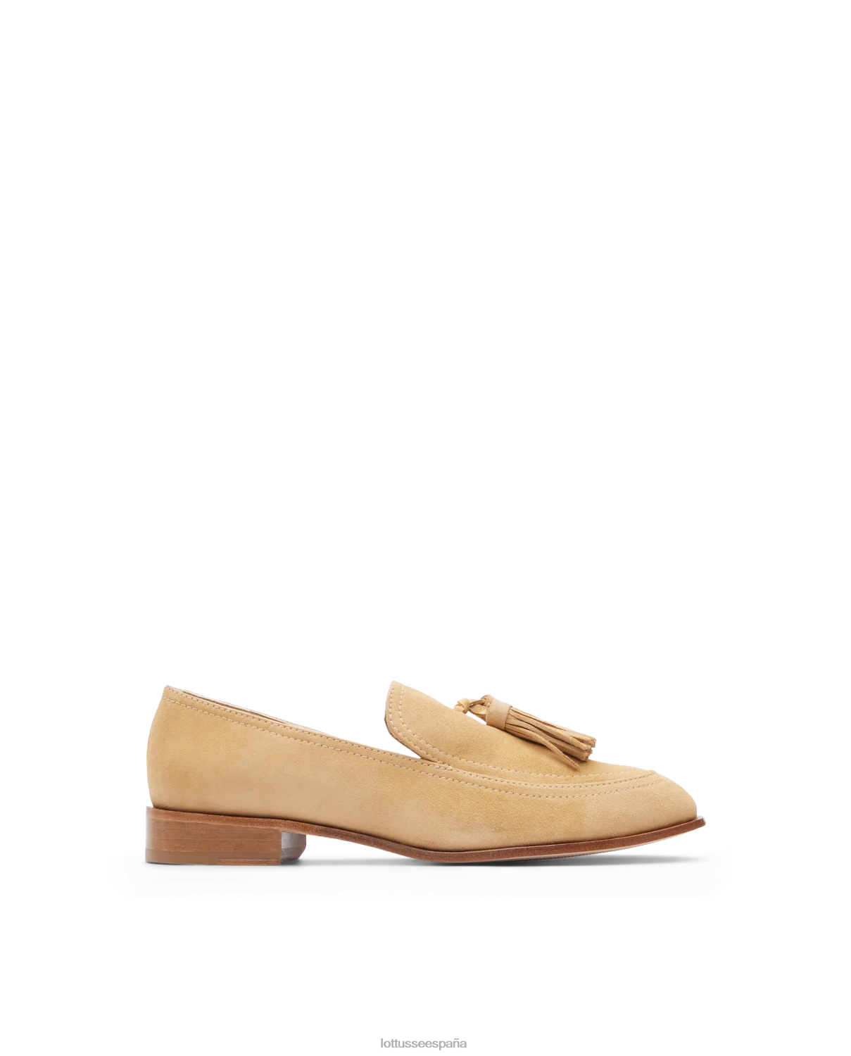 Lottusse mocasines claire de gamuza beige mujer calzado V40NX244