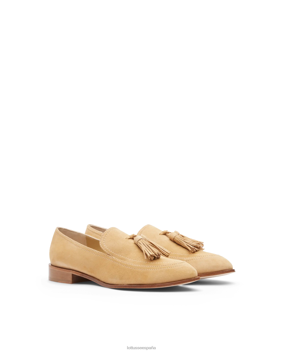 Lottusse mocasines claire de gamuza beige mujer calzado V40NX244