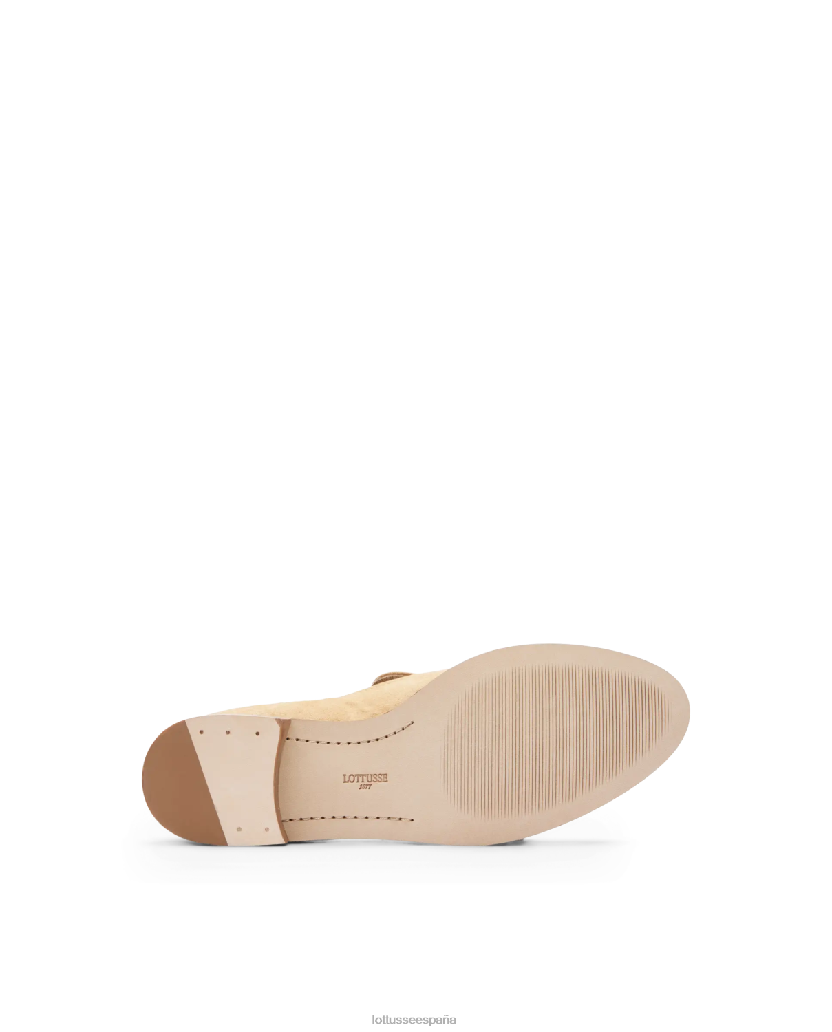 Lottusse mocasines claire de gamuza beige mujer calzado V40NX244